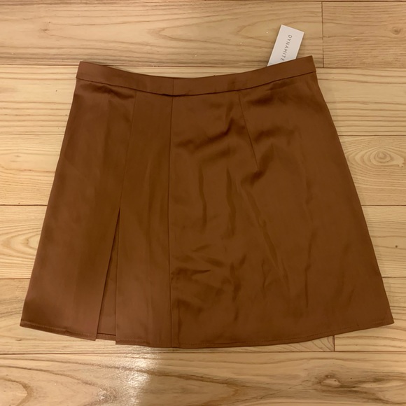 Brown silk skirt - Picture 1 of 2